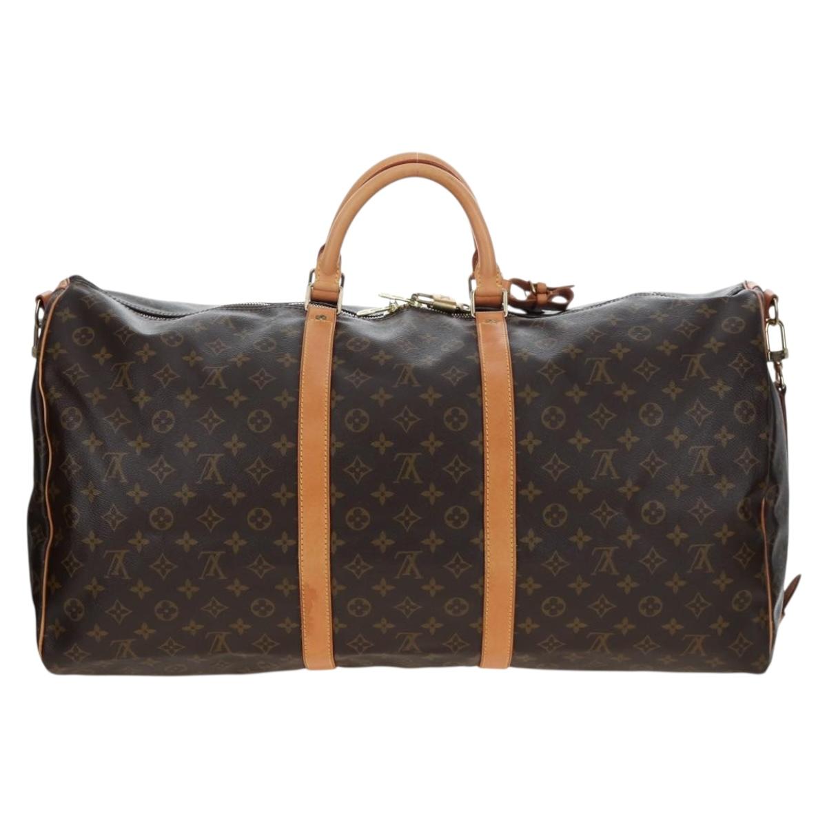 LOUIS VUITTON Monogram Keepall Bandouliere 60 Bag M41412 LV Auth 190778SAV