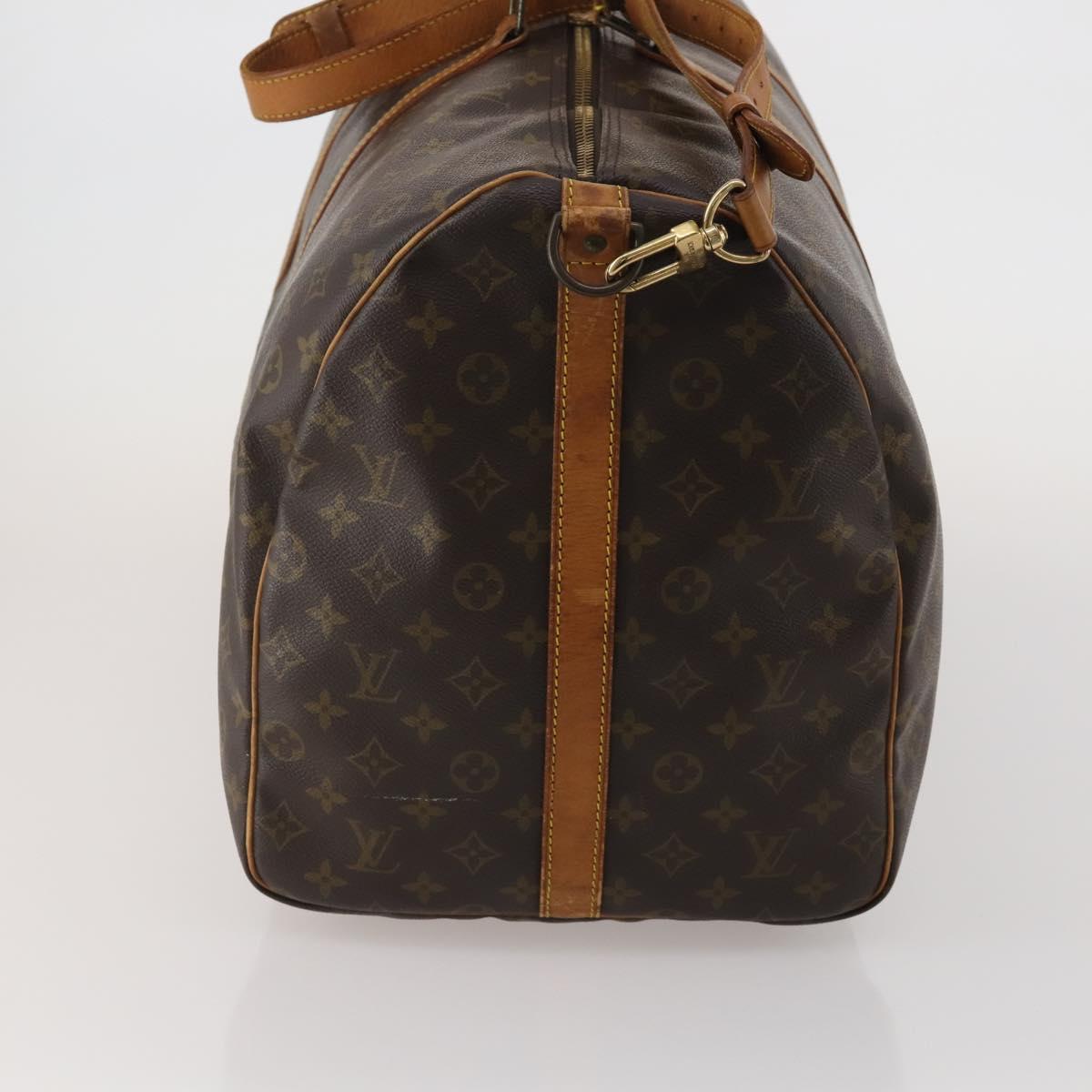 LOUIS VUITTON Monogram Keepall Bandouliere 60 Boston Bag M41412 LV Auth 190782