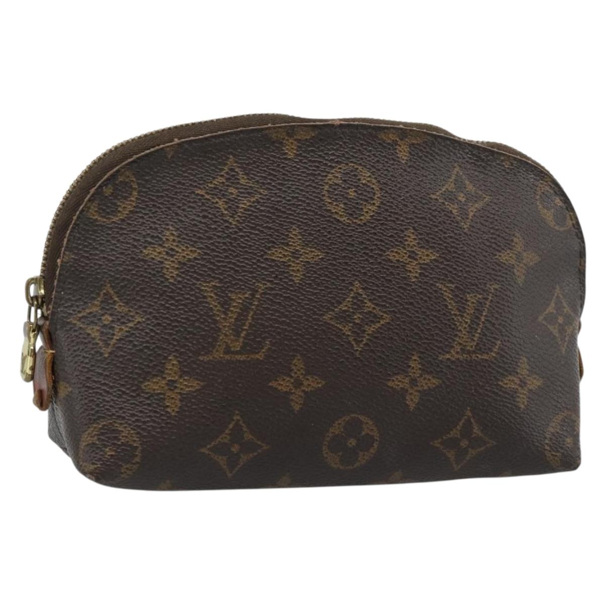 LOUIS VUITTON Monogram Pochette Cosmetic PM Cosmetic Pouch M47515 LV Auth 190793