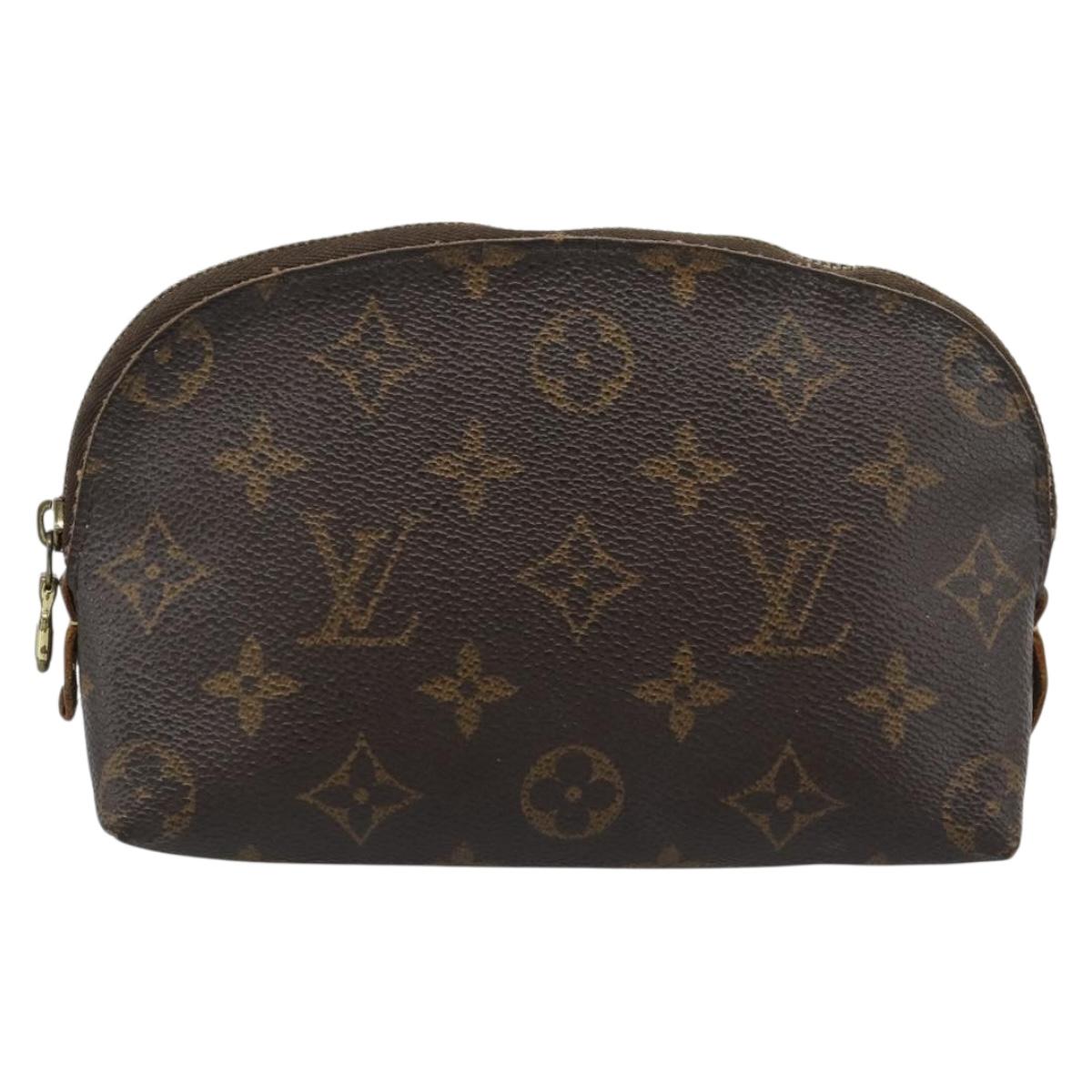 LOUIS VUITTON Monogram Pochette Cosmetic PM Cosmetic Pouch M47515 LV Auth 190793
