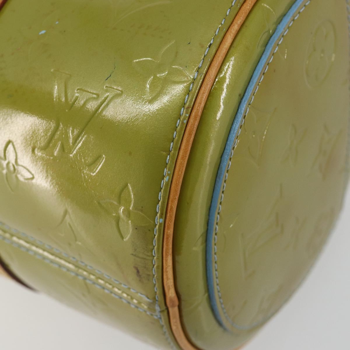 LOUIS VUITTON Monogram Vernis Bedford Hand Bag Baby Blue M91007 LV Auth 190801