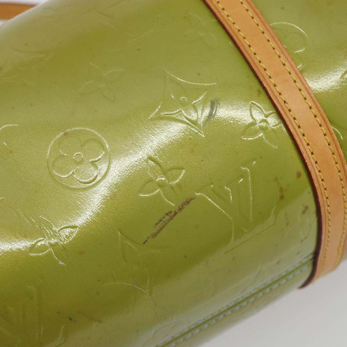 LOUIS VUITTON Monogram Vernis Bedford Hand Bag Baby Blue M91007 LV Auth 190801