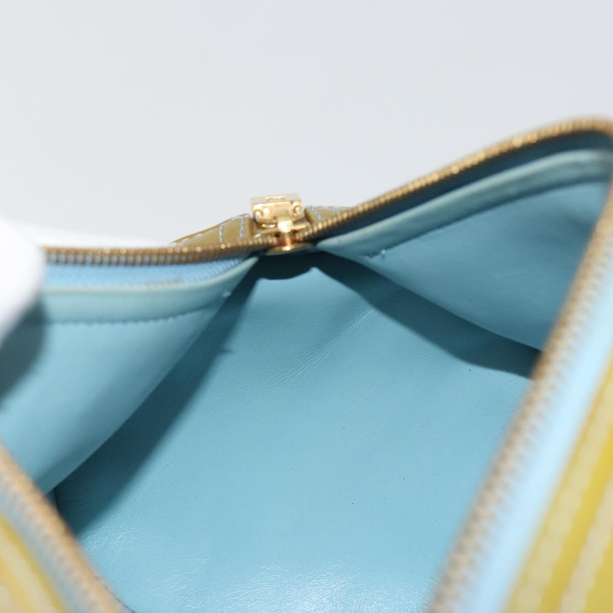 LOUIS VUITTON Monogram Vernis Bedford Hand Bag Baby Blue M91007 LV Auth 190801