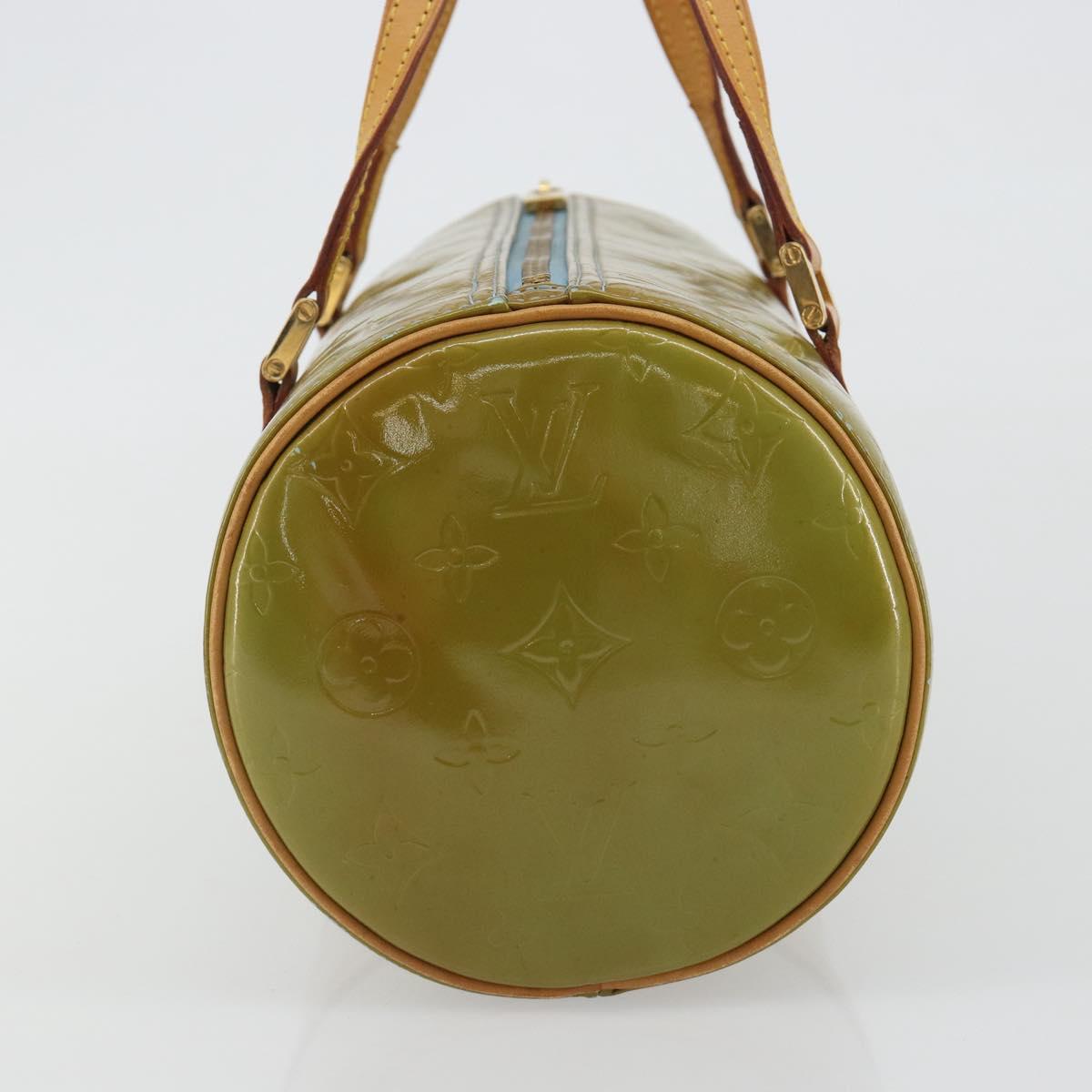 LOUIS VUITTON Monogram Vernis Bedford Hand Bag Baby Blue M91007 LV Auth 190801