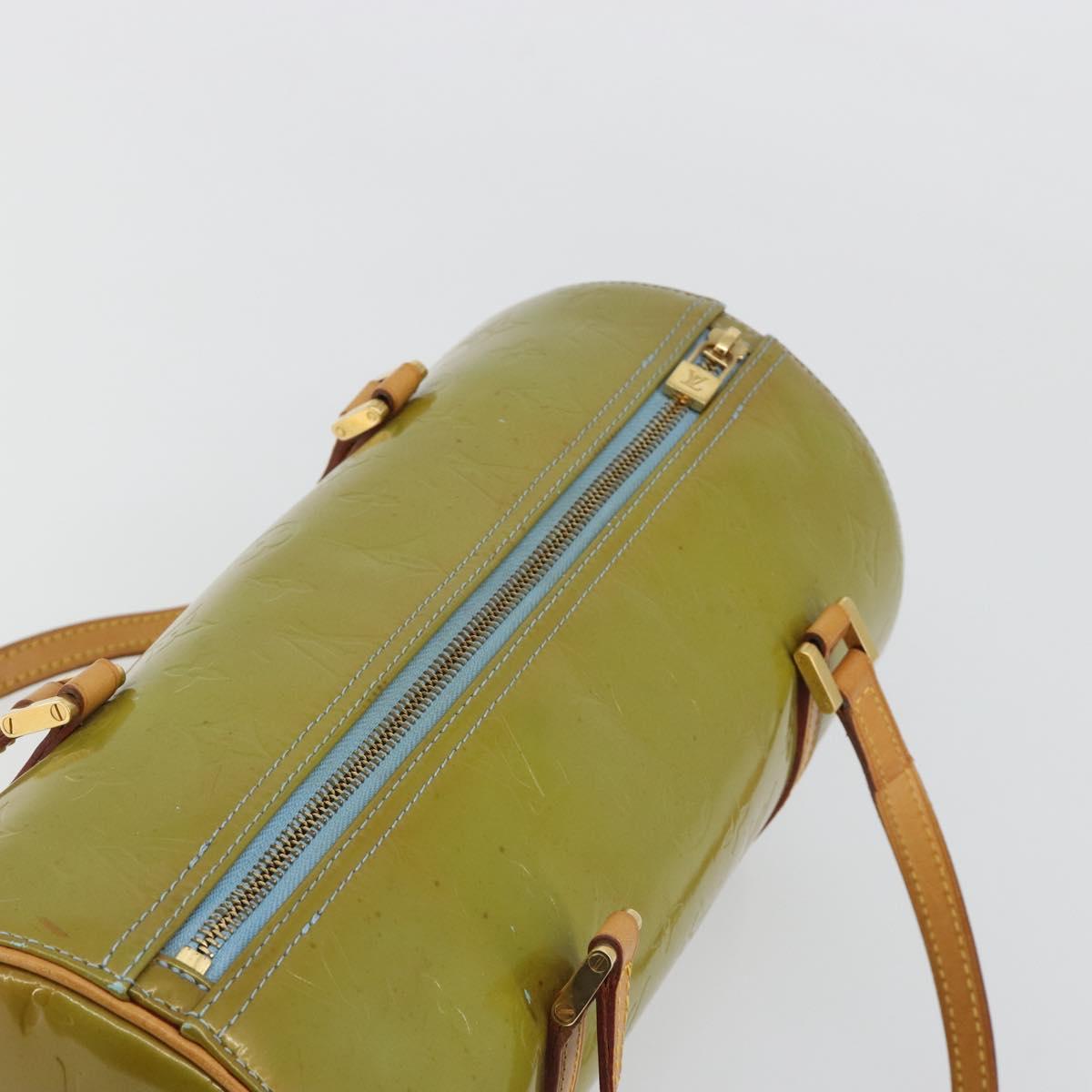 LOUIS VUITTON Monogram Vernis Bedford Hand Bag Baby Blue M91007 LV Auth 190801