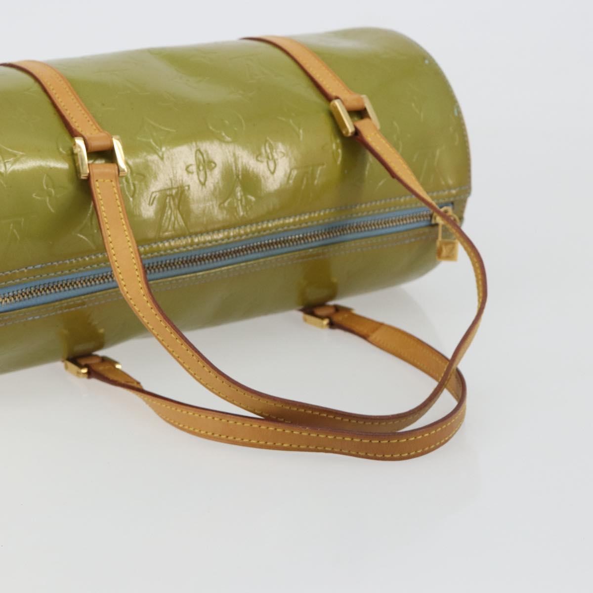 LOUIS VUITTON Monogram Vernis Bedford Hand Bag Baby Blue M91007 LV Auth 190801