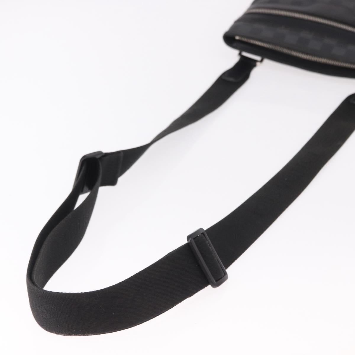 LOUIS VUITTON Damier Graphite Tomas Shoulder Bag N58028 LV Auth 190807