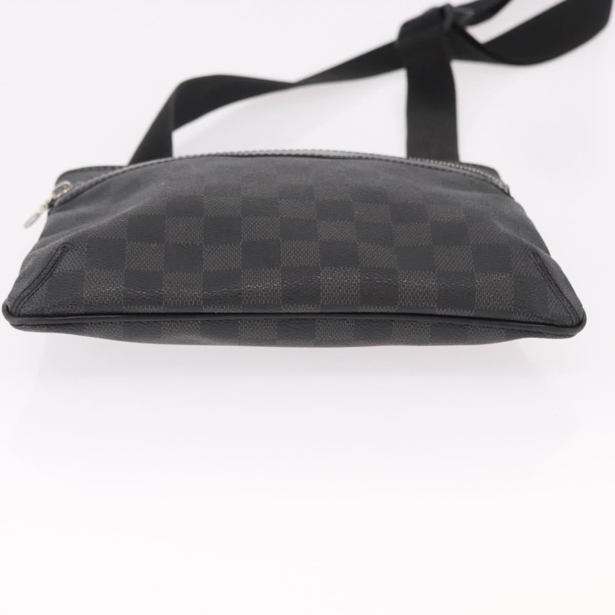 LOUIS VUITTON Damier Graphite Tomas Shoulder Bag N58028 LV Auth 190807