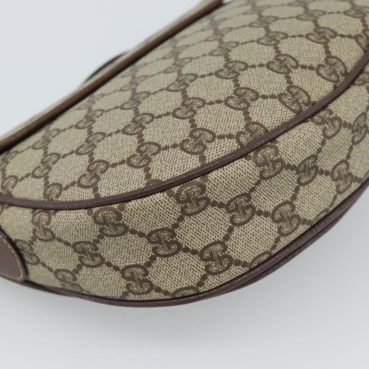 GUCCI GG Supreme Shoulder Bag PVC Beige Gold 001 58 6861 Auth 190808