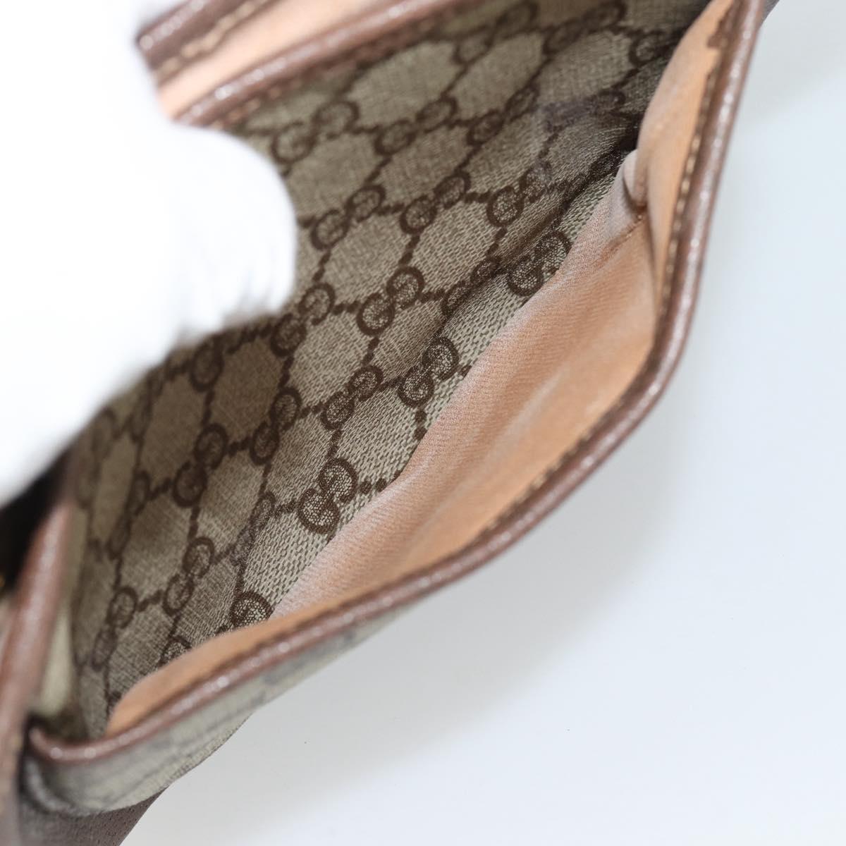GUCCI GG Supreme Shoulder Bag PVC Beige Gold 001 58 6861 Auth 190808
