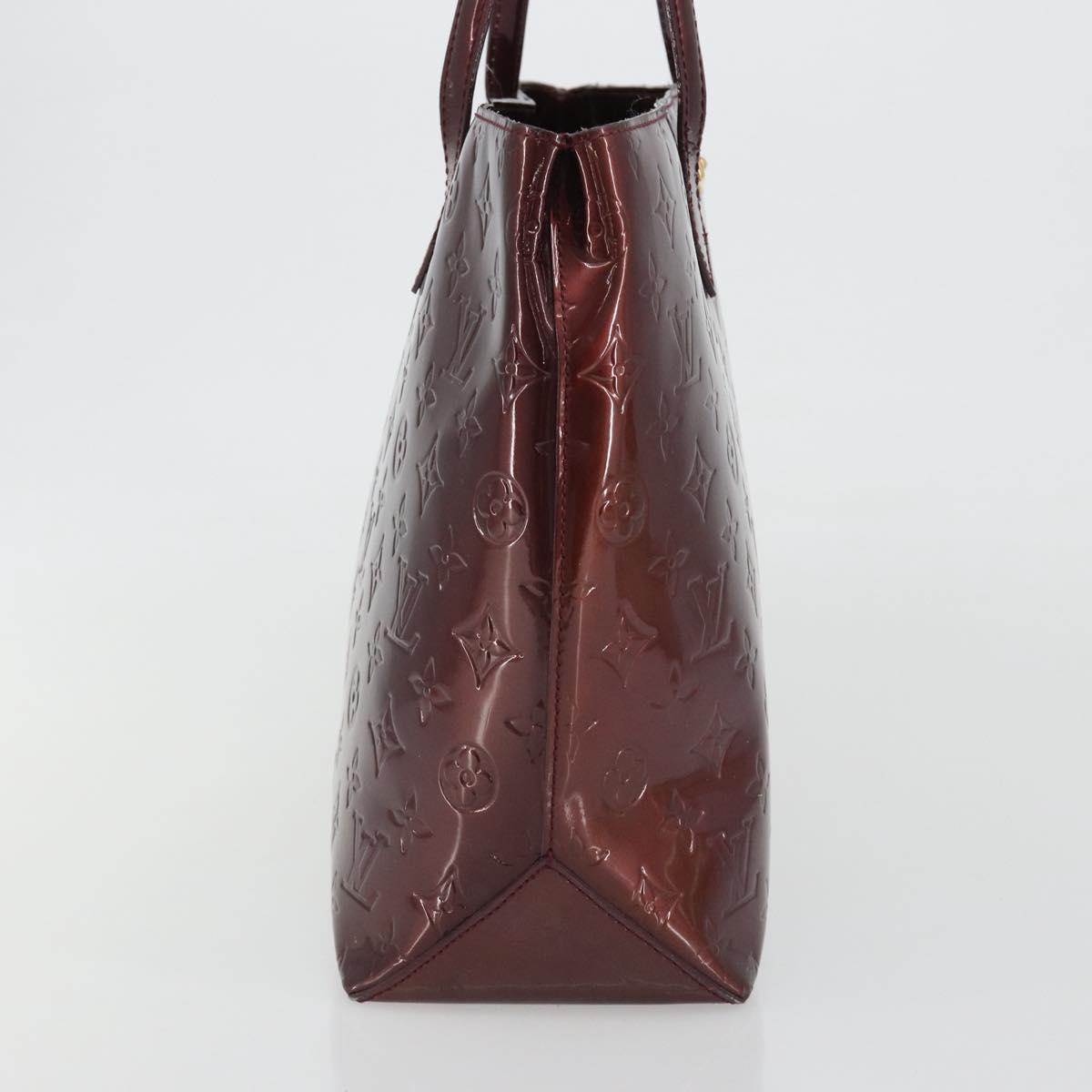 LOUIS VUITTON Monogram Vernis Wilshire MM Hand Bag Amarante M91645 Auth 190828