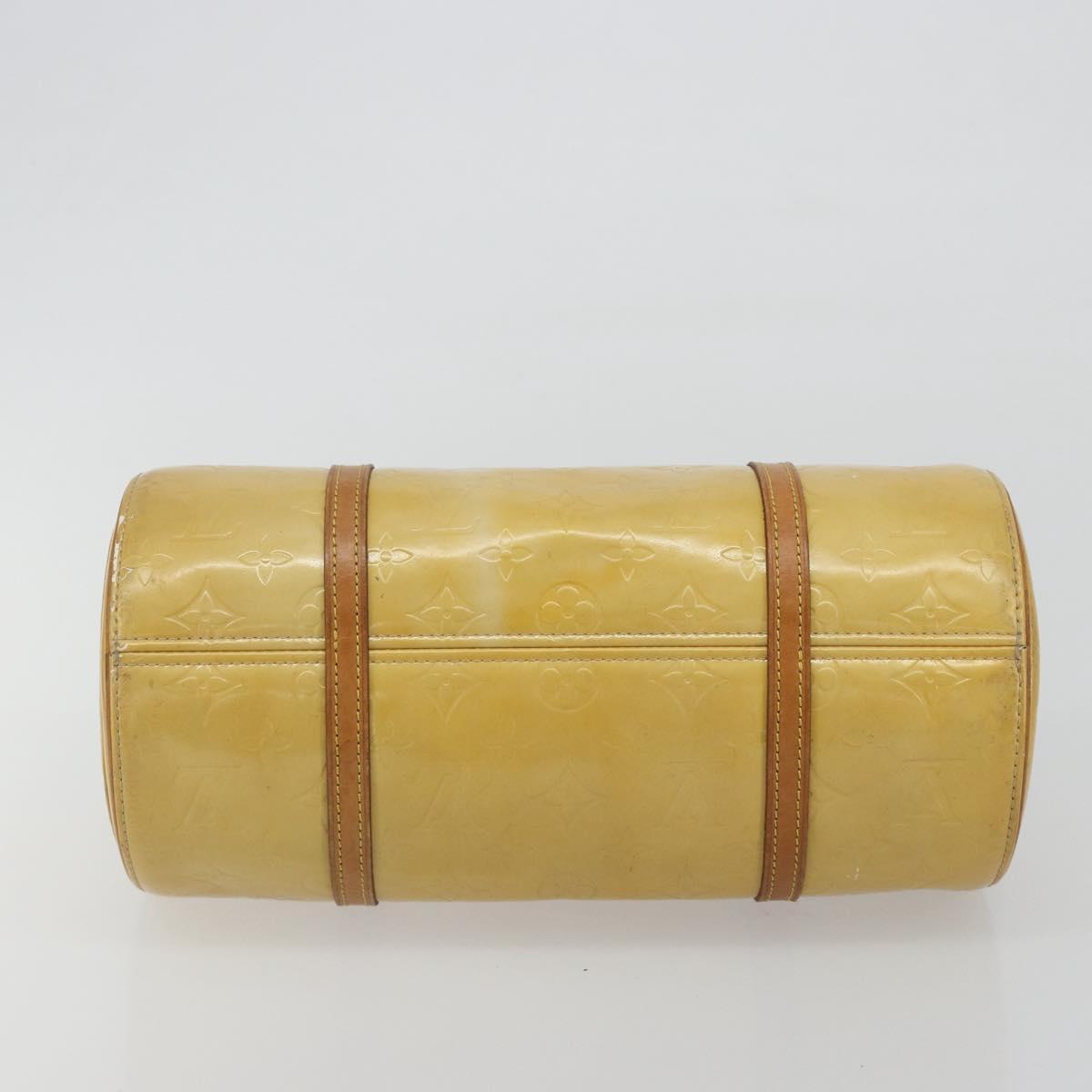 LOUIS VUITTON Monogram Vernis Bedford Hand Bag Beige M91006 LV Auth 190831