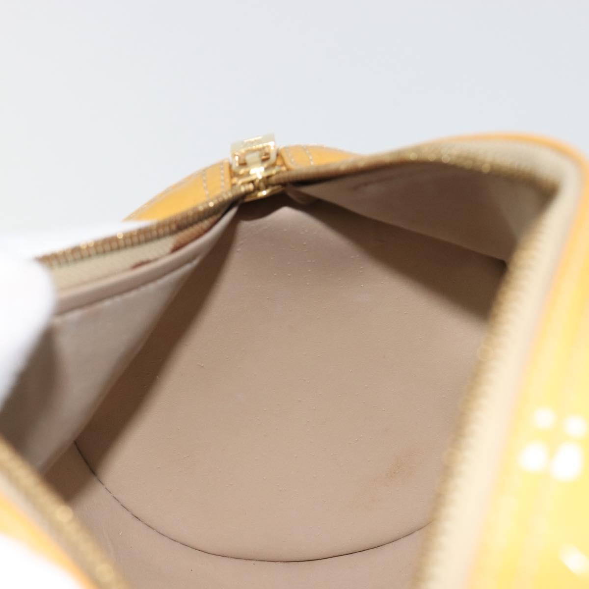 LOUIS VUITTON Monogram Vernis Bedford Hand Bag Beige M91006 LV Auth 190831