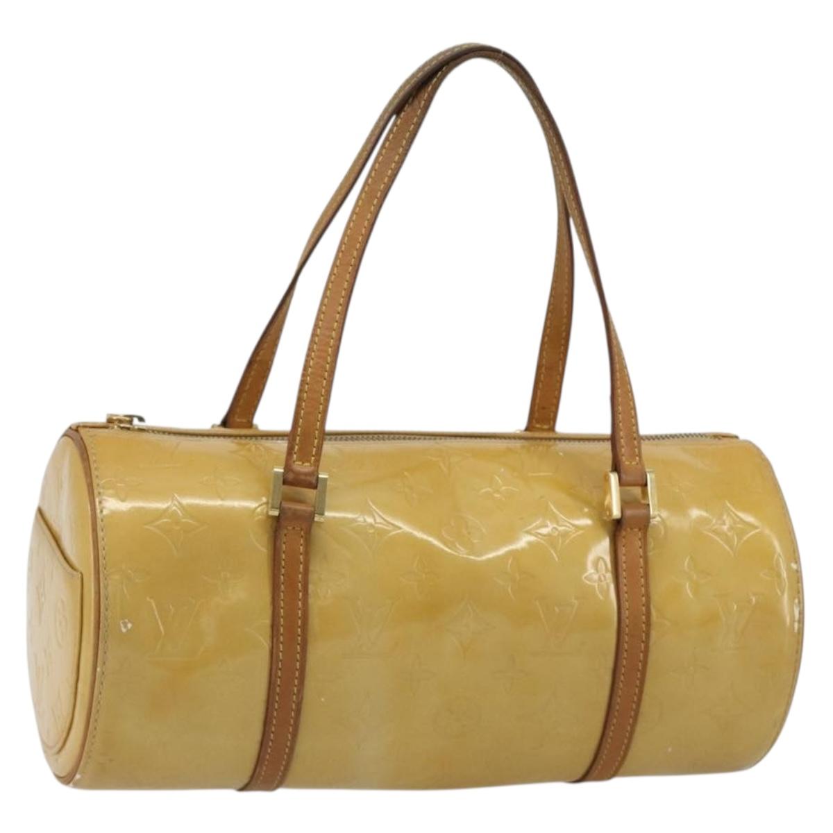 LOUIS VUITTON Monogram Vernis Bedford Hand Bag Beige M91006 LV Auth 190831