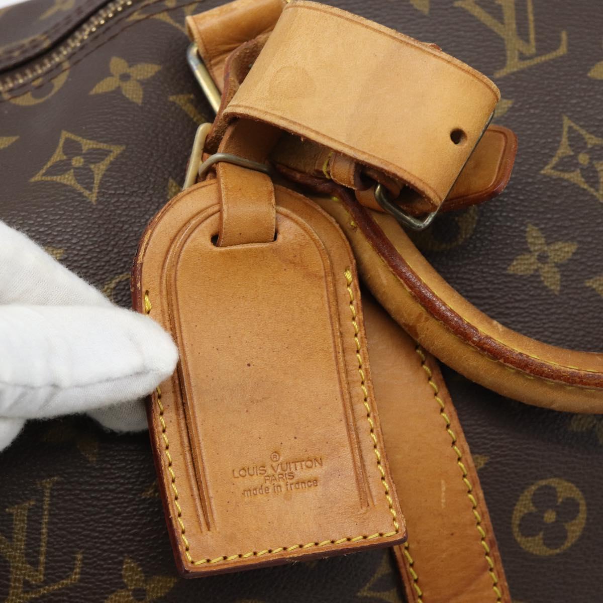 LOUIS VUITTON Monogram Keepall Bandouliere 55 Boston Bag M41414 LV Auth 190839
