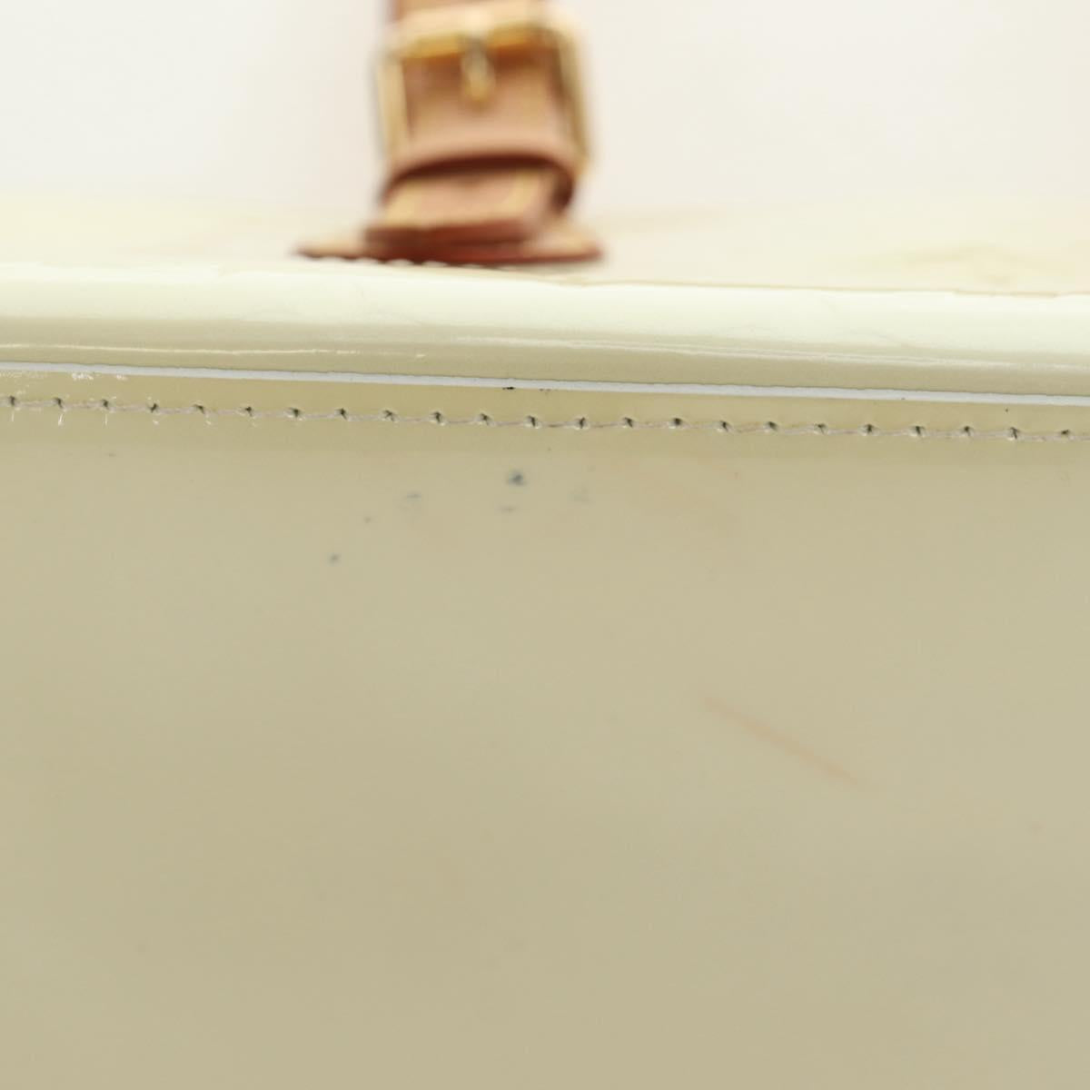 LOUIS VUITTON Monogram Vernis Rosewood Avenue Bag Perle M93508 Auth 190840SAV