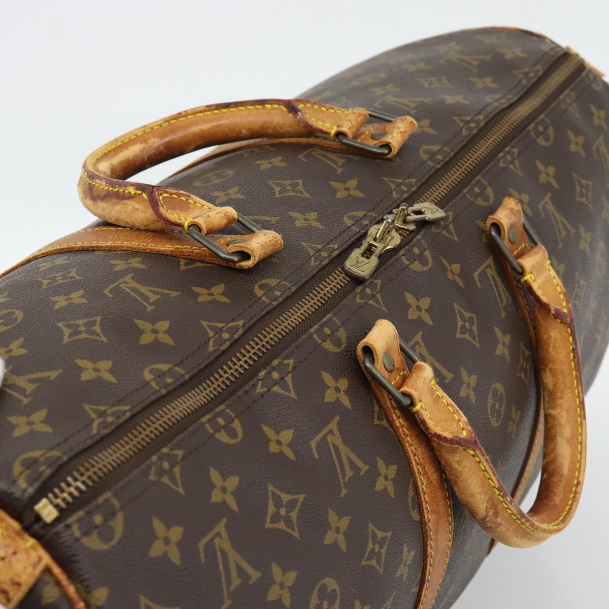 LOUIS VUITTON Monogram Keepall 50 Boston Bag M41426 LV Auth 190842