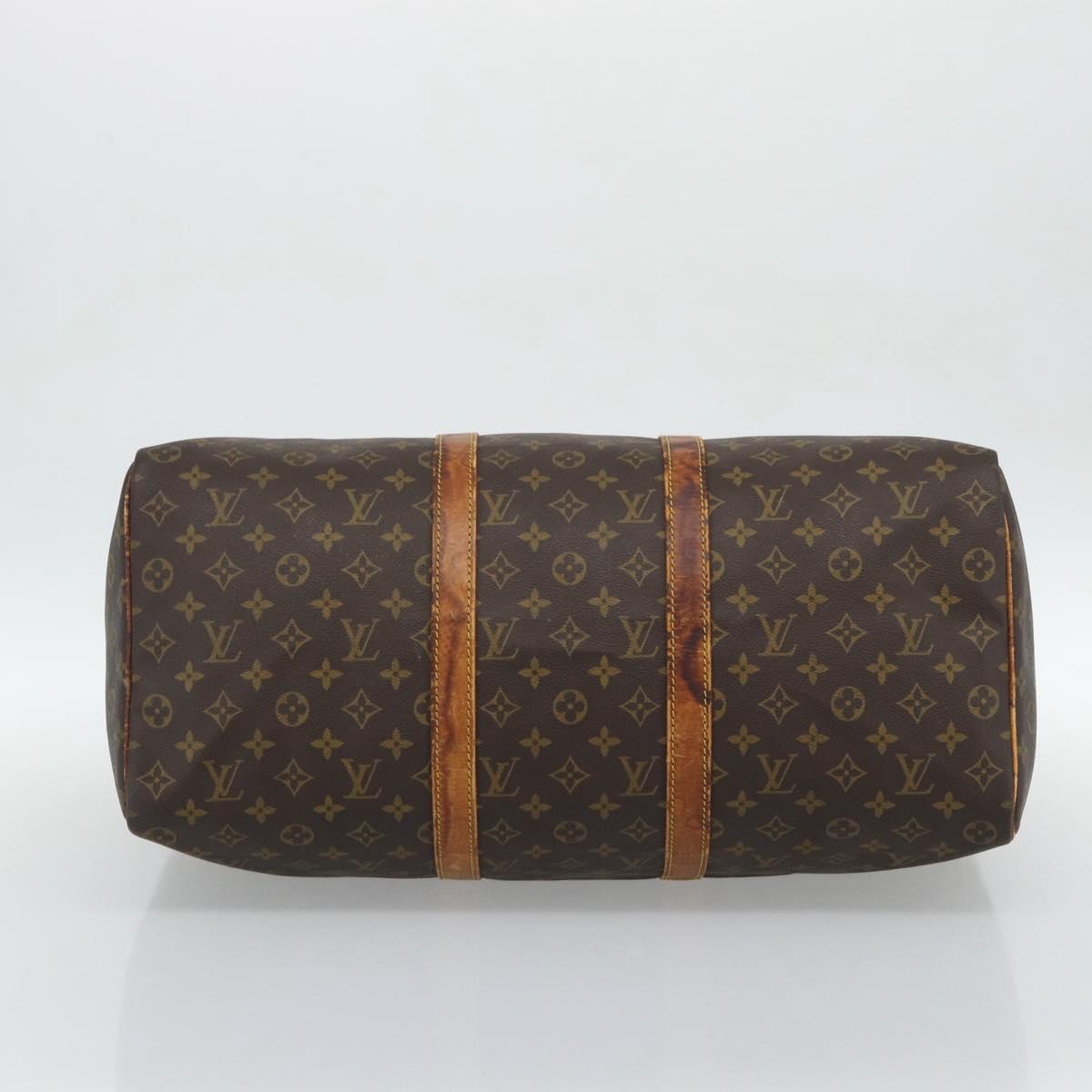 LOUIS VUITTON Monogram Keepall 50 Boston Bag M41426 LV Auth 190842