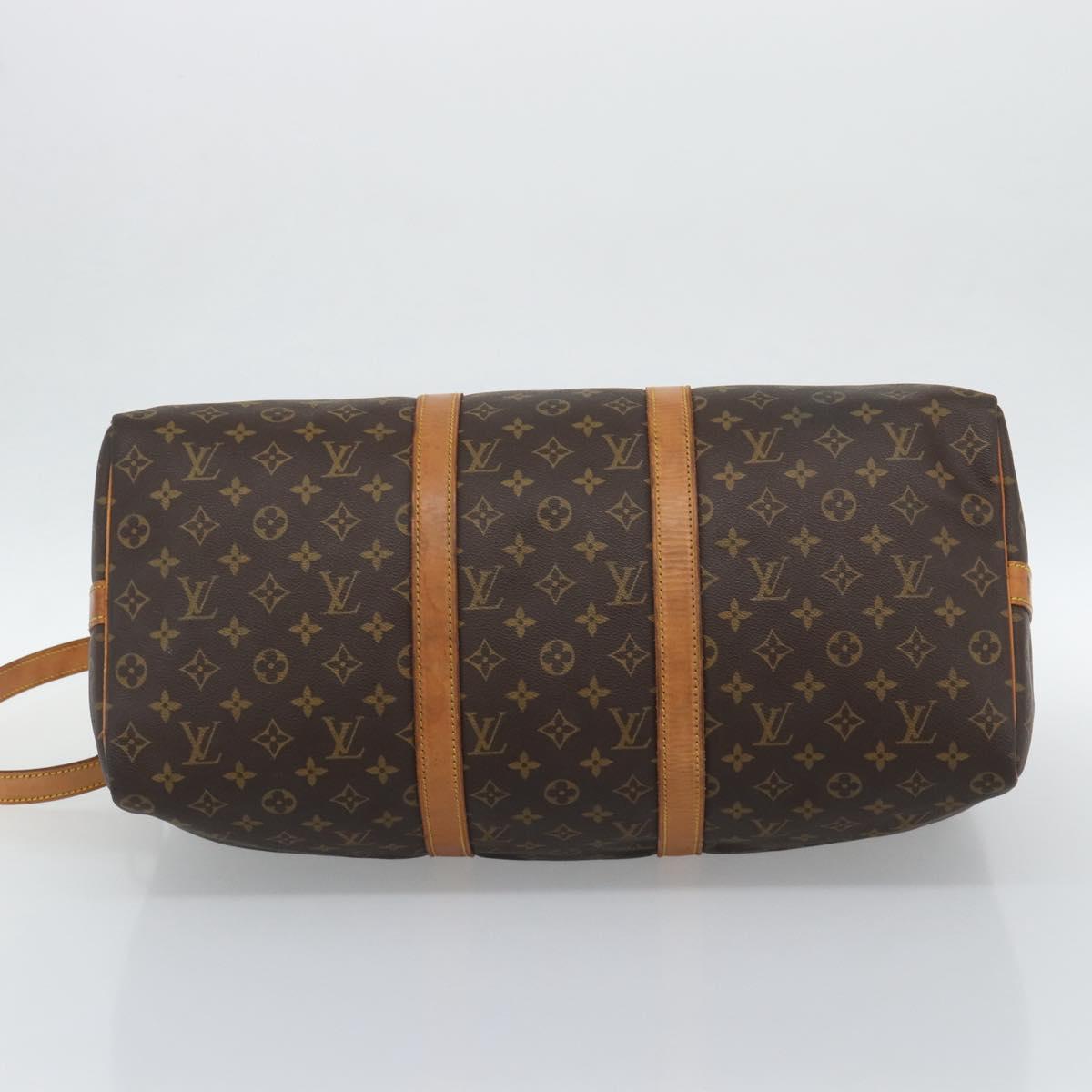 LOUIS VUITTON Monogram Keepall Bandouliere 50 Boston Bag M41416 LV Auth 190843V