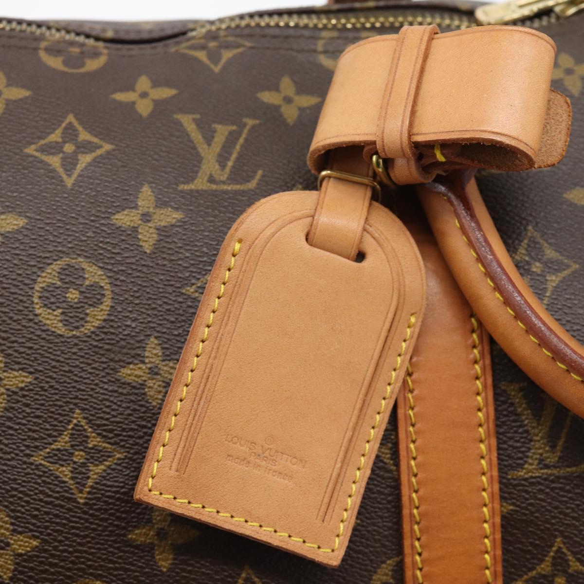 LOUIS VUITTON Monogram Keepall Bandouliere 50 Boston Bag M41416 LV Auth 190843V