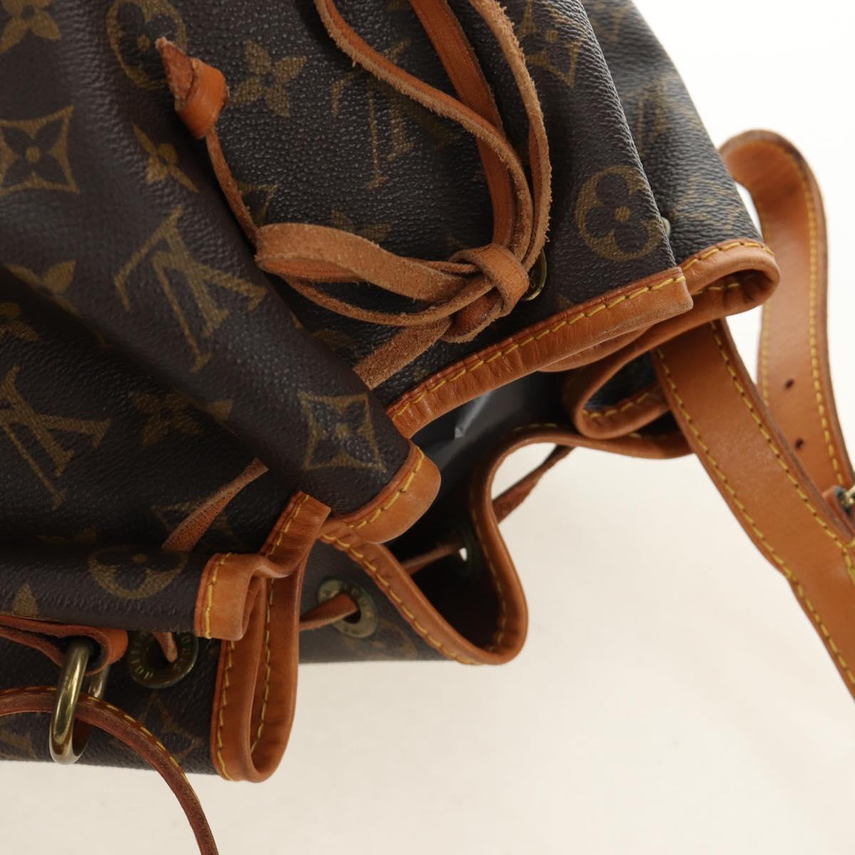 LOUIS VUITTON Monogram Petit Noe Shoulder Bag M42226 LV Auth 190845SAV