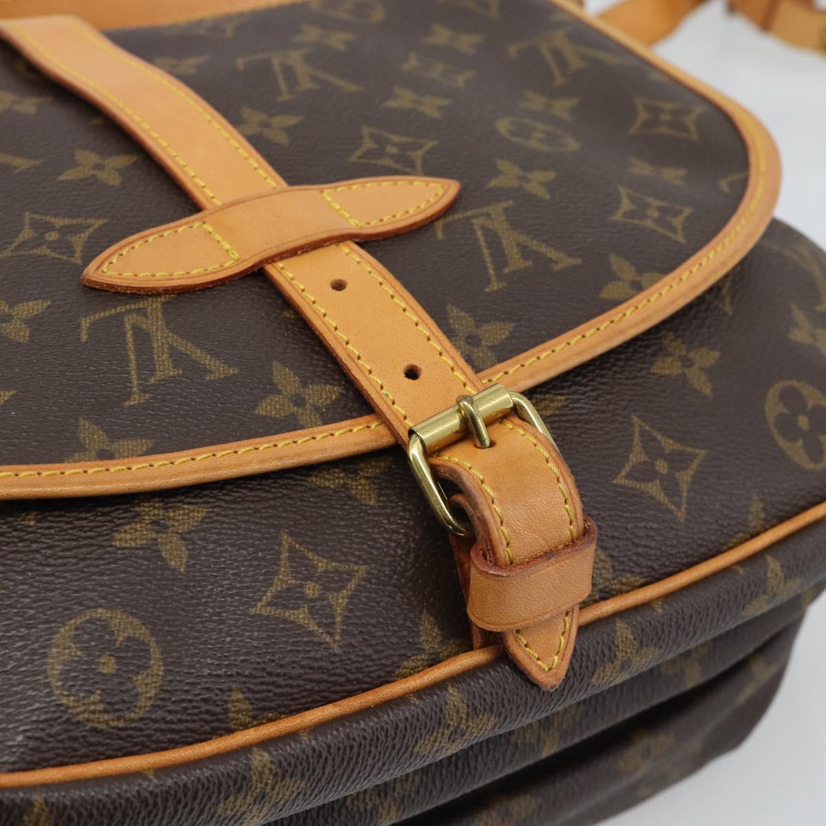 LOUIS VUITTON Monogram Saumur 30 Shoulder Bag M42256 LV Auth 190846V