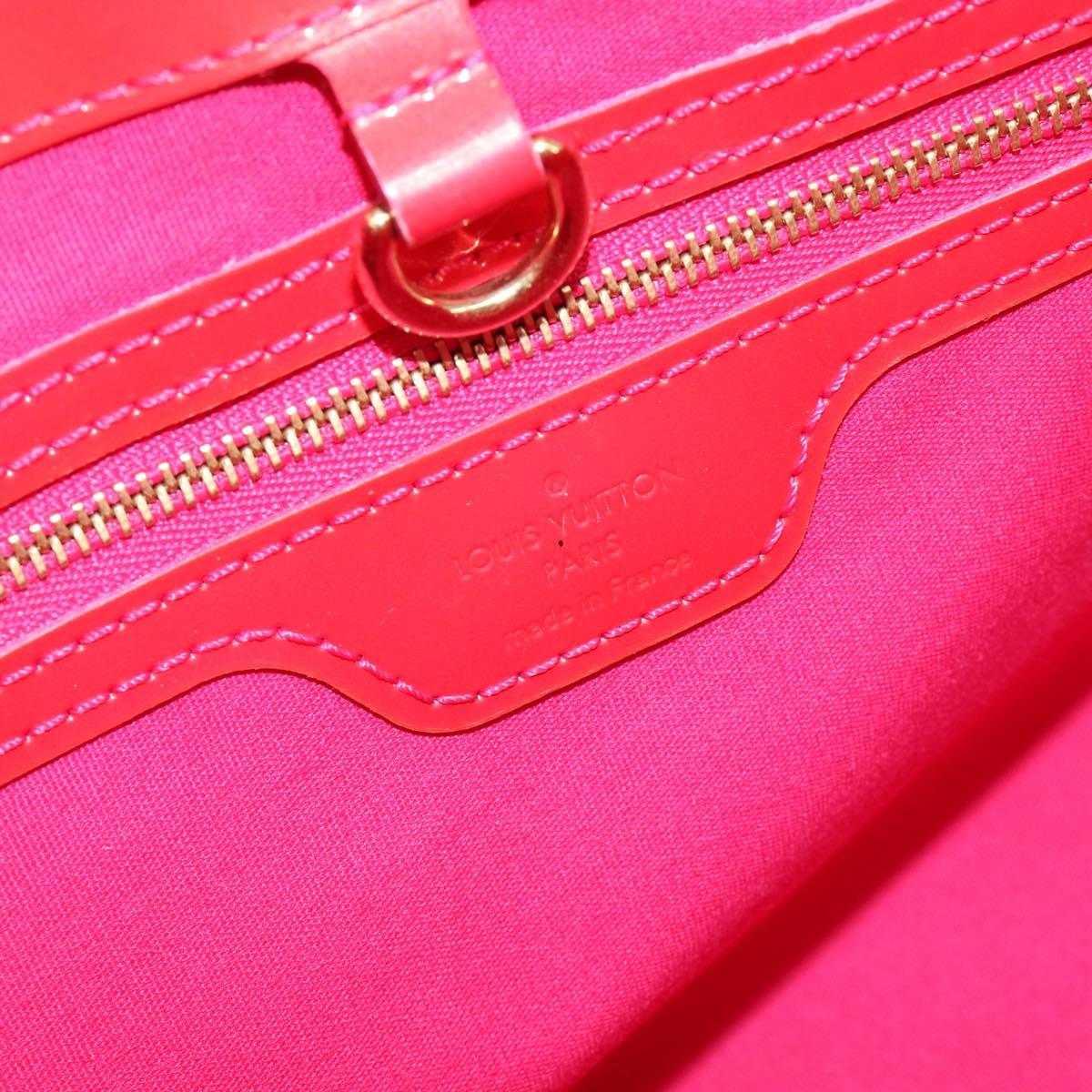 LOUIS VUITTON Monogram Vernis Wilshire PM Bag Rose Pop M93643 LV Auth 190861A