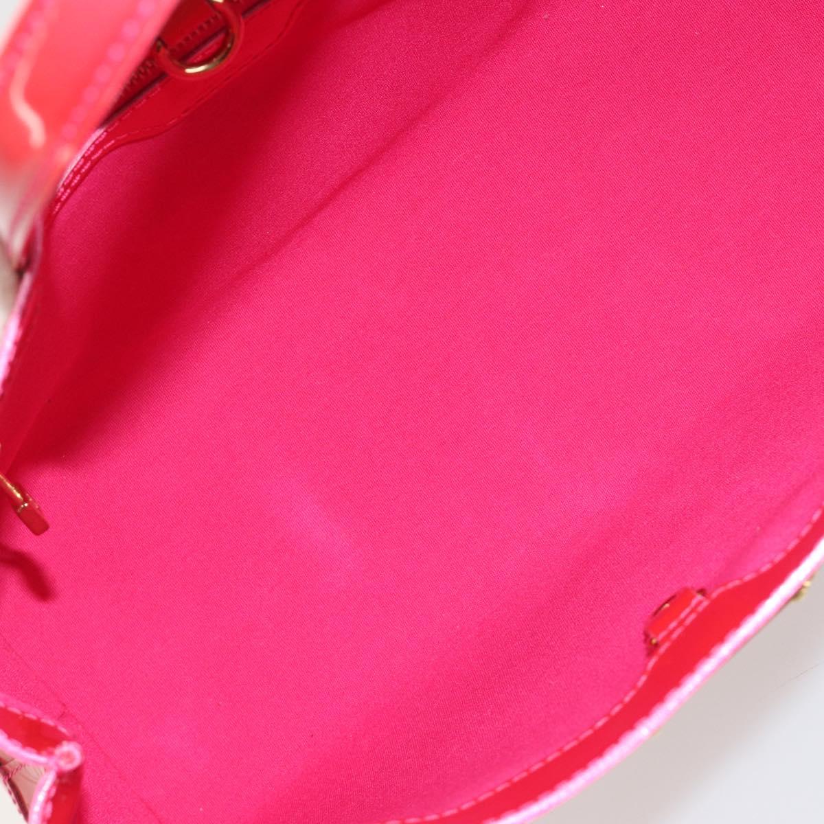 LOUIS VUITTON Monogram Vernis Wilshire PM Bag Rose Pop M93643 LV Auth 190861A