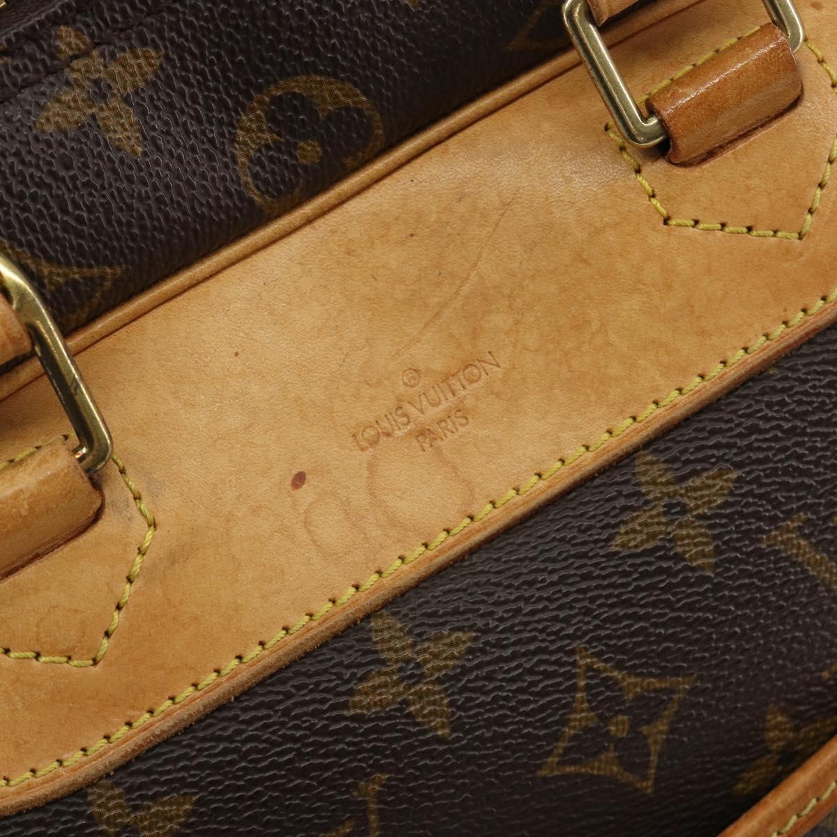 LOUIS VUITTON Monogram Deauville Hand Bag M47270 LV Auth 190863