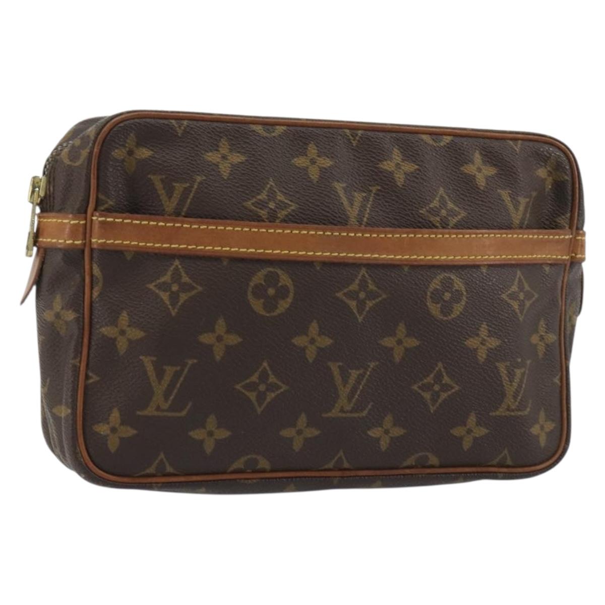 LOUIS VUITTON Monogram Compiegne 23 Clutch Bag M51847 LV Auth 190872
