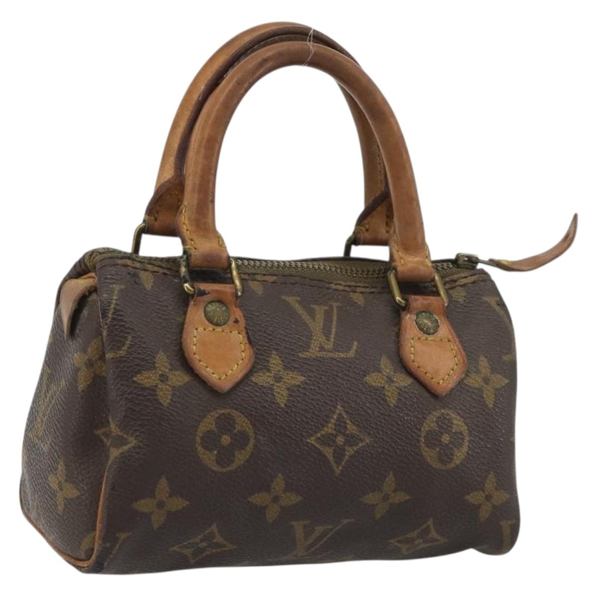 LOUIS VUITTON Monogram Mini Speedy Hand Bag Vintage M41534 LV Auth 190879