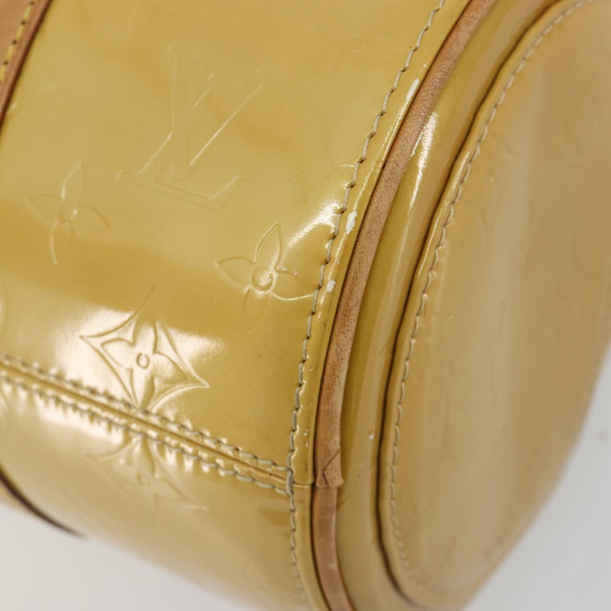 LOUIS VUITTON Monogram Vernis Bedford Hand Bag Beige M91006 LV Auth 190884