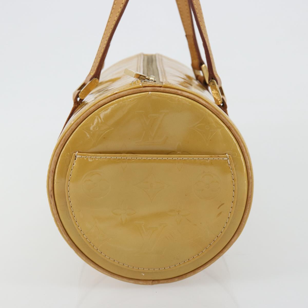 LOUIS VUITTON Monogram Vernis Bedford Hand Bag Beige M91006 LV Auth 190884