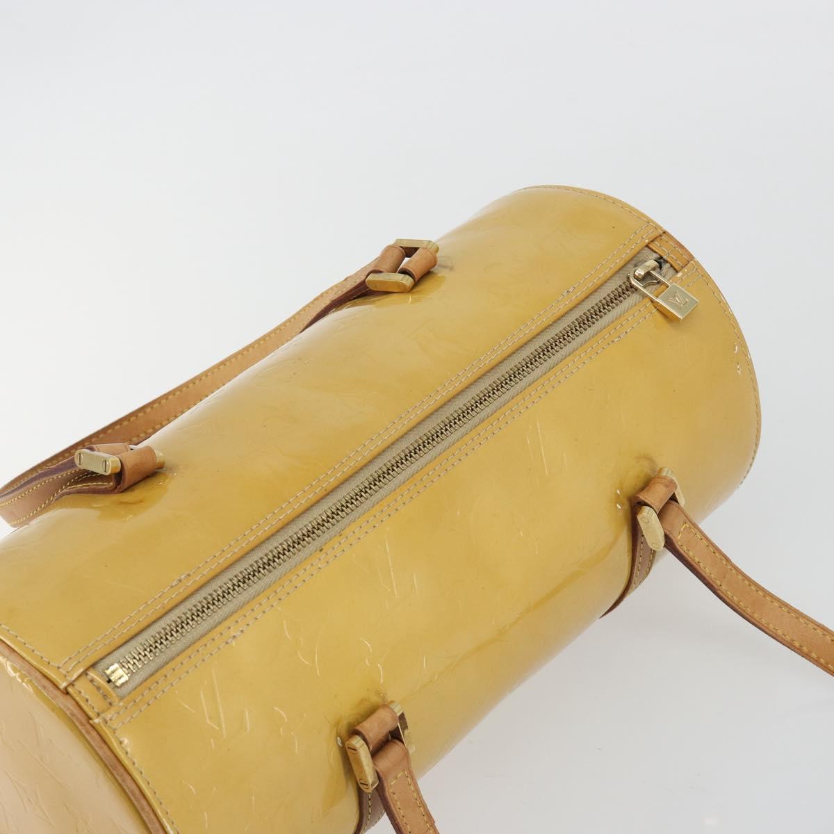 LOUIS VUITTON Monogram Vernis Bedford Hand Bag Beige M91006 LV Auth 190884