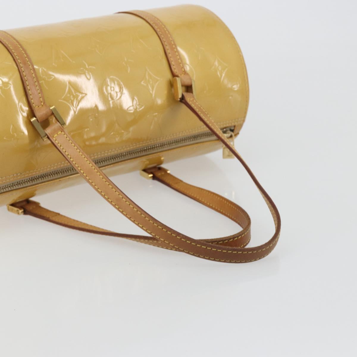 LOUIS VUITTON Monogram Vernis Bedford Hand Bag Beige M91006 LV Auth 190884
