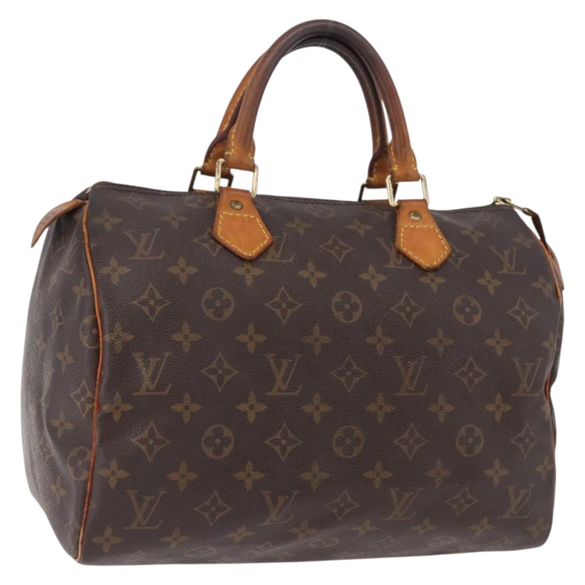 LOUIS VUITTON Monogram Speedy 30 Hand Bag M41526 LV Auth 190917