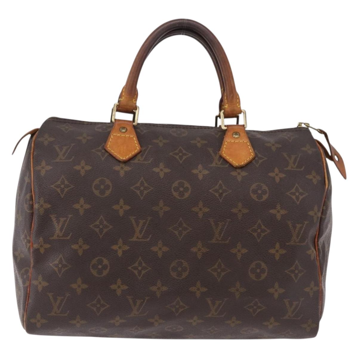 LOUIS VUITTON Monogram Speedy 30 Hand Bag M41526 LV Auth 190917