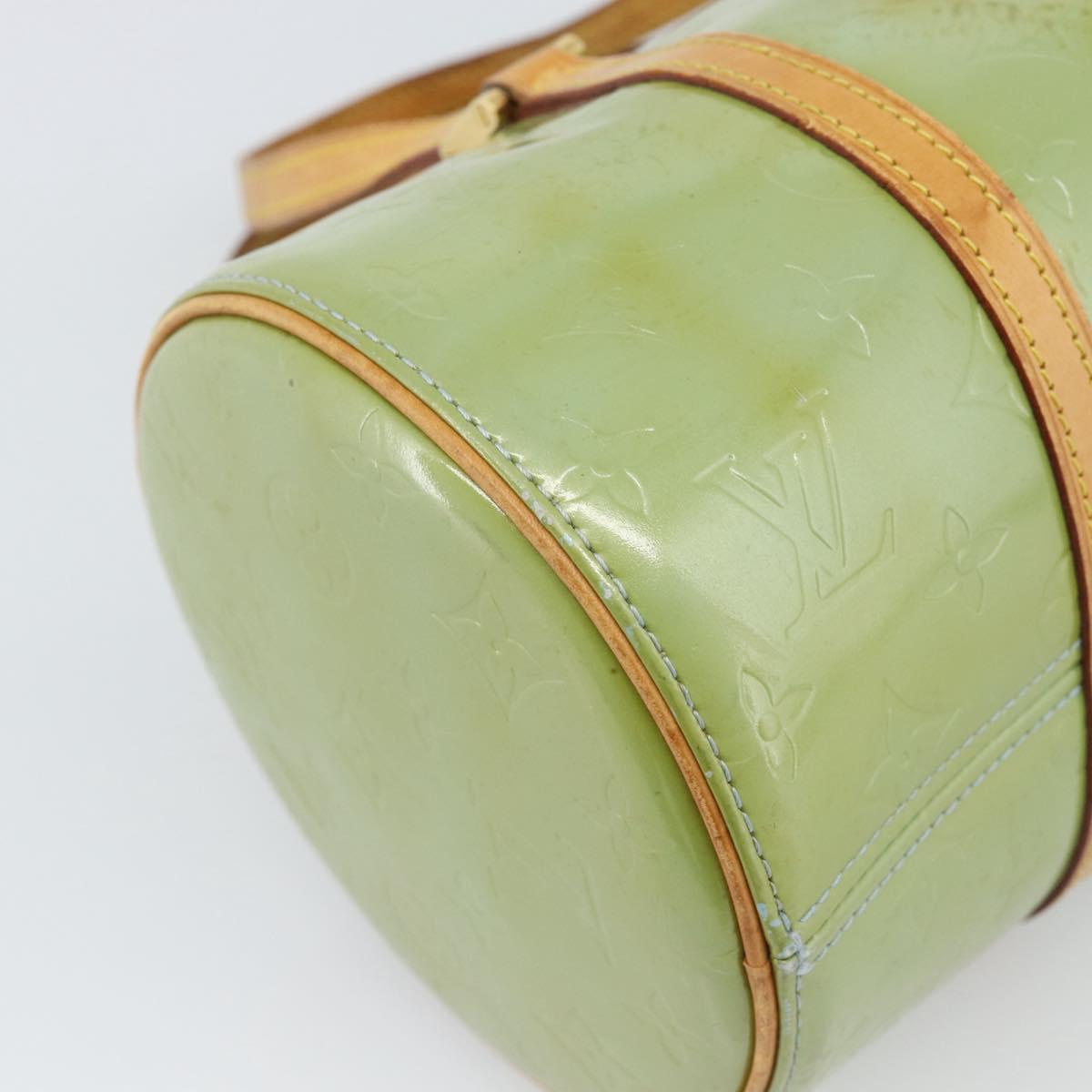 LOUIS VUITTON Monogram Vernis Bedford Hand Bag Baby Blue M91007 LV Auth 190931