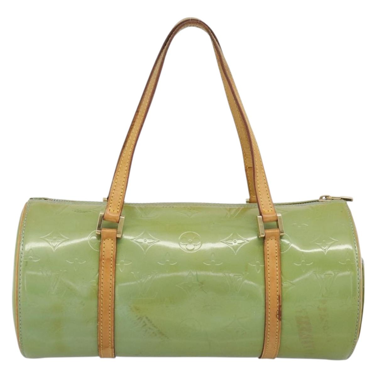 LOUIS VUITTON Monogram Vernis Bedford Hand Bag Baby Blue M91007 LV Auth 190931
