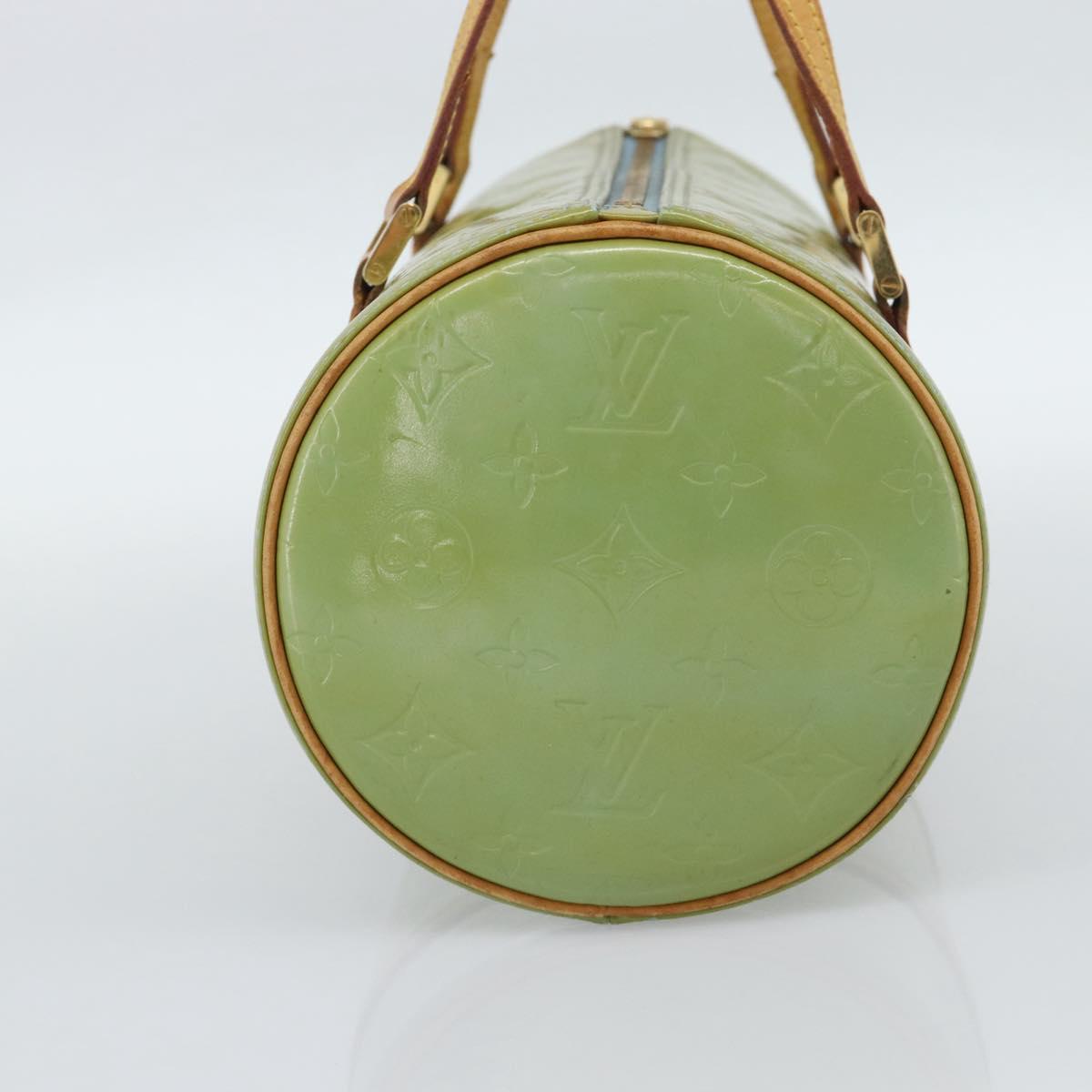 LOUIS VUITTON Monogram Vernis Bedford Hand Bag Baby Blue M91007 LV Auth 190931