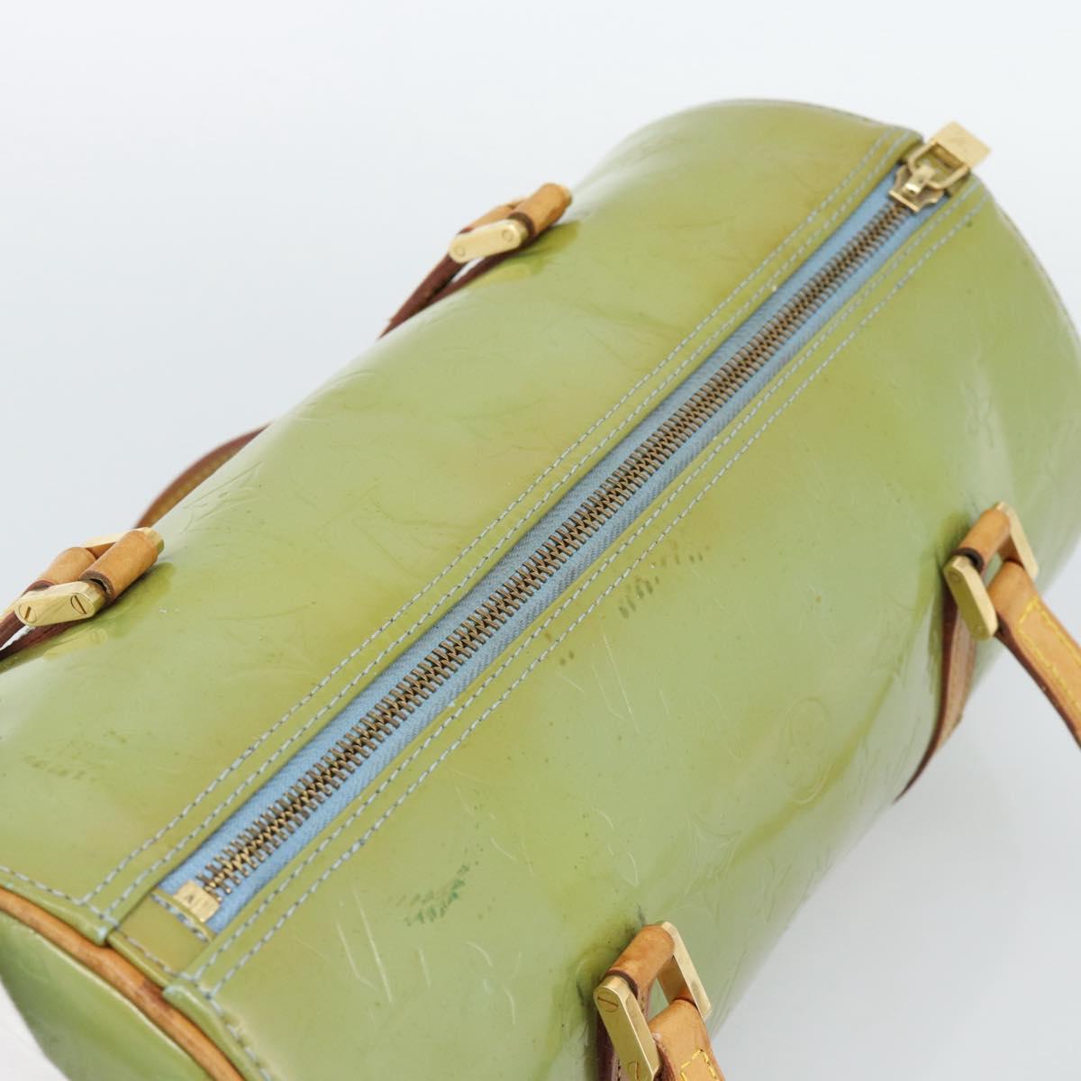 LOUIS VUITTON Monogram Vernis Bedford Hand Bag Baby Blue M91007 LV Auth 190931