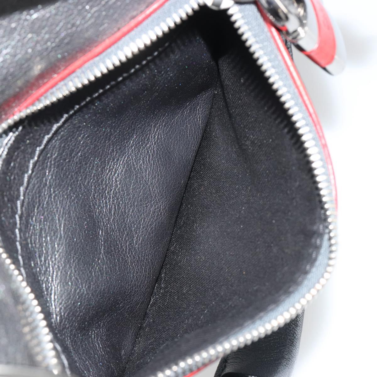 Chloe Mr Paddington Boston Bag Leather Silver Auth 190937A