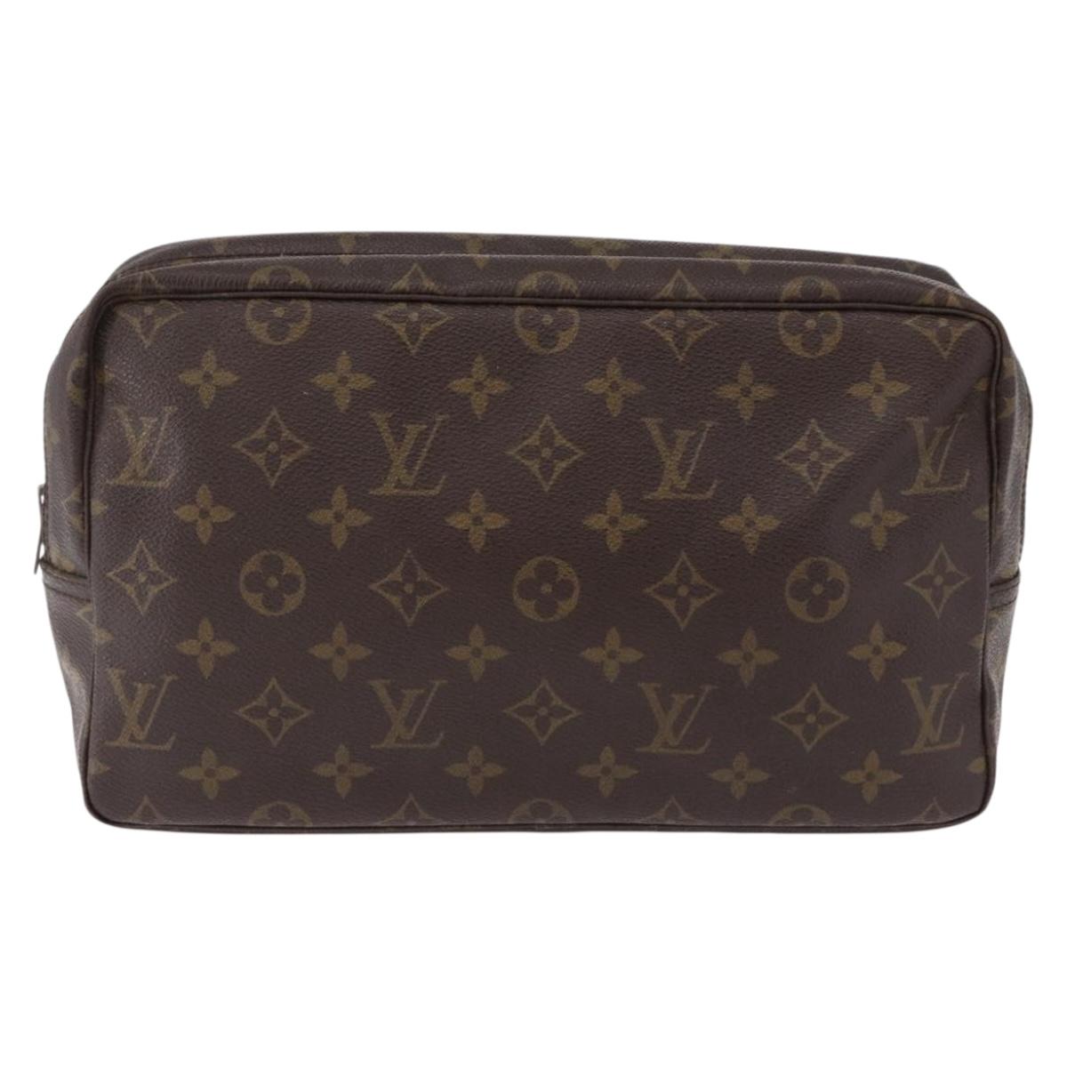 LOUIS VUITTON Monogram Trousse Toilette 28 Clutch Bag M47522 LV Auth 190938
