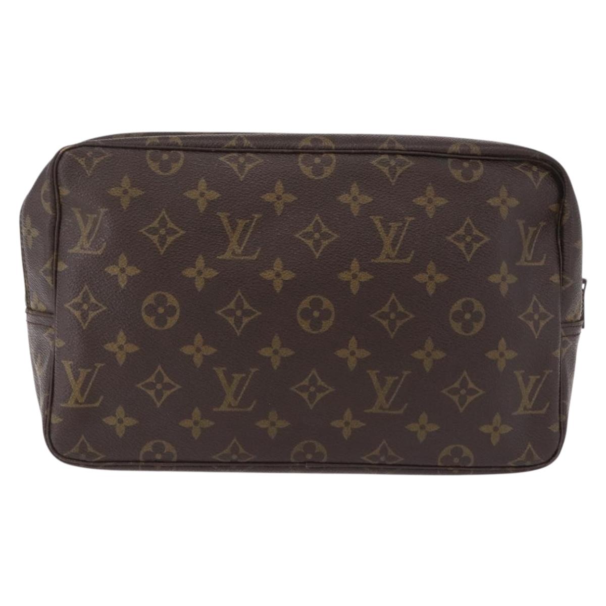 LOUIS VUITTON Monogram Trousse Toilette 28 Clutch Bag M47522 LV Auth 190938