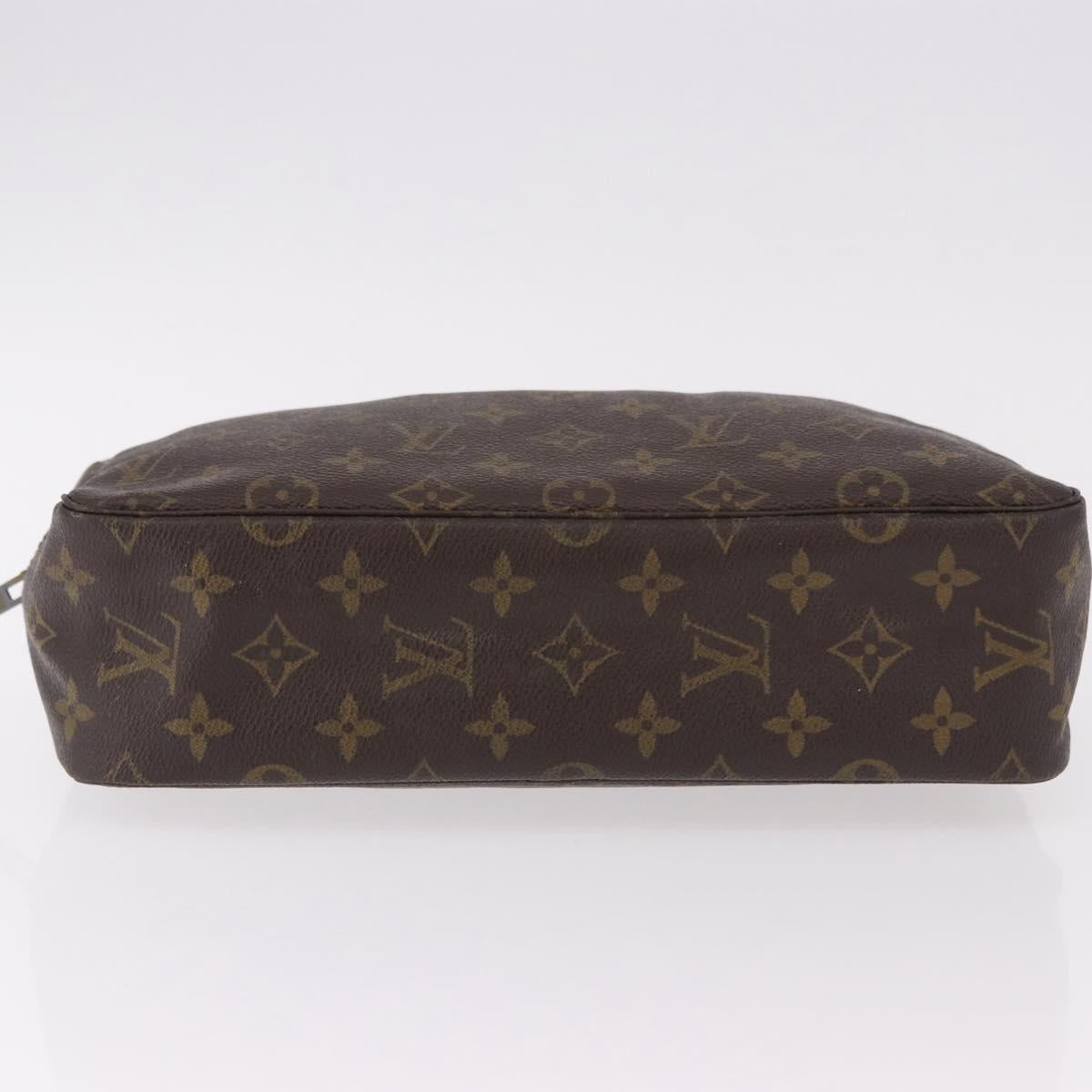 LOUIS VUITTON Monogram Trousse Toilette 28 Clutch Bag M47522 LV Auth 190938
