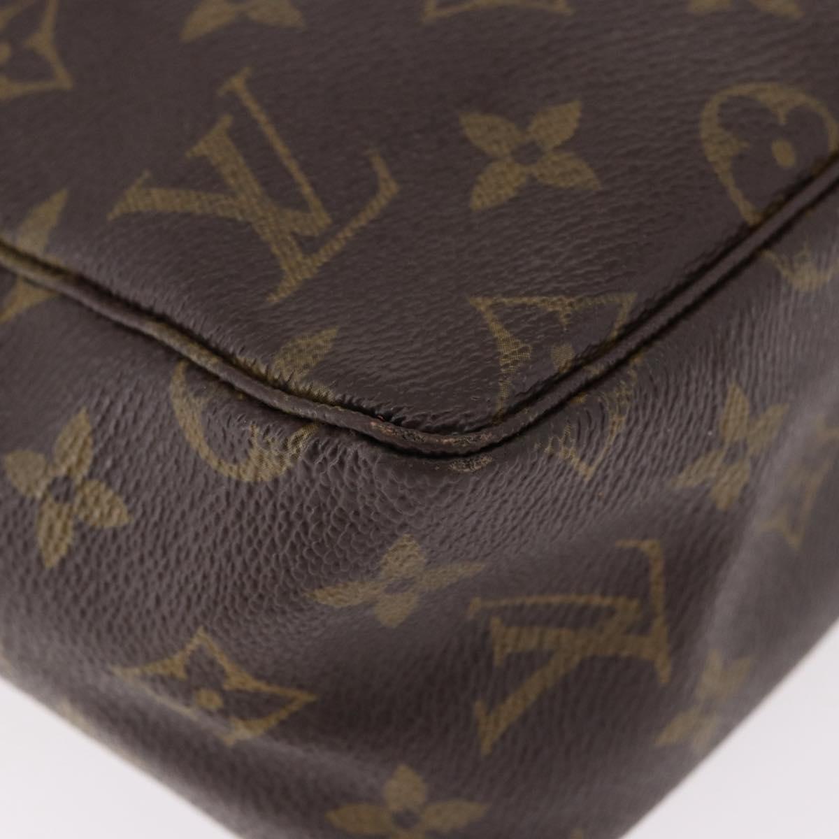 LOUIS VUITTON Monogram Trousse Toilette 28 Clutch Bag M47522 LV Auth 190938
