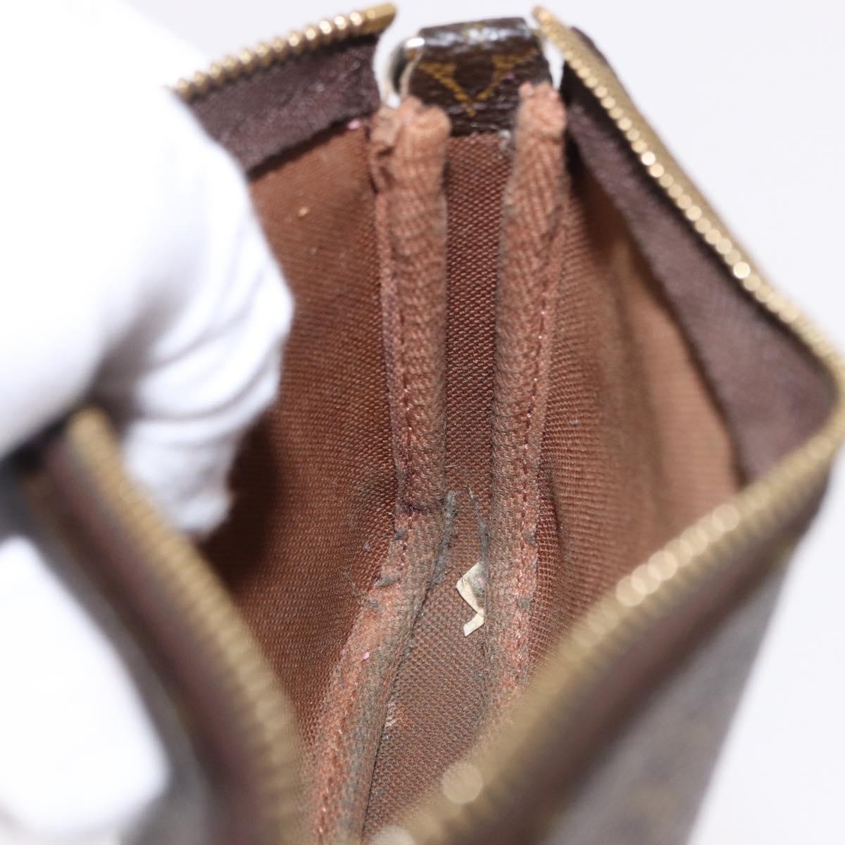 LOUIS VUITTON Monogram Mini Pochette Accessoires Pouch N41667 LV Auth 190940A