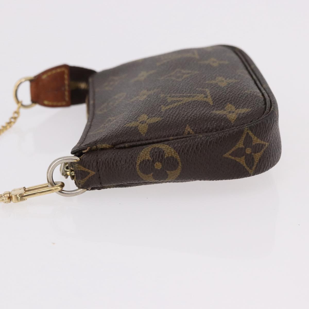 LOUIS VUITTON Monogram Mini Pochette Accessoires Pouch N41667 LV Auth 190940A