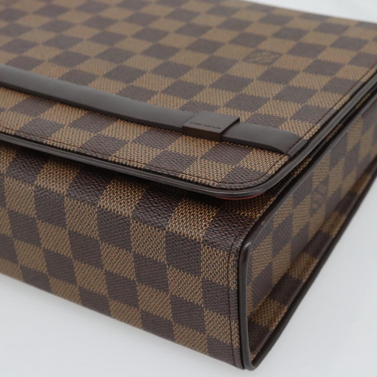 LOUIS VUITTON Damier Ebene Tribeca Ron Shoulder Bag N51160 LV Auth 190944