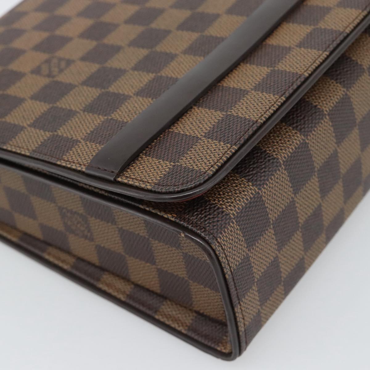LOUIS VUITTON Damier Ebene Tribeca Ron Shoulder Bag N51160 LV Auth 190944